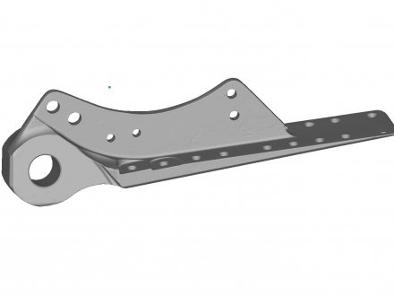 Scanned wing hinge bracket